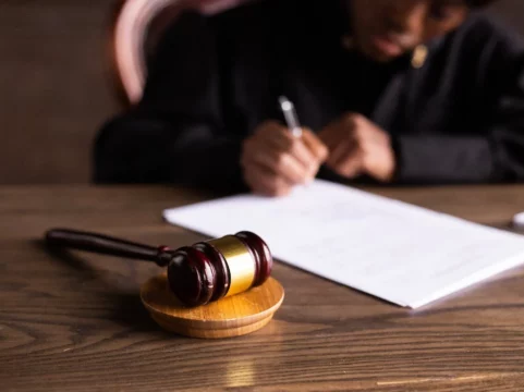 Judge Court Writing On Desk
