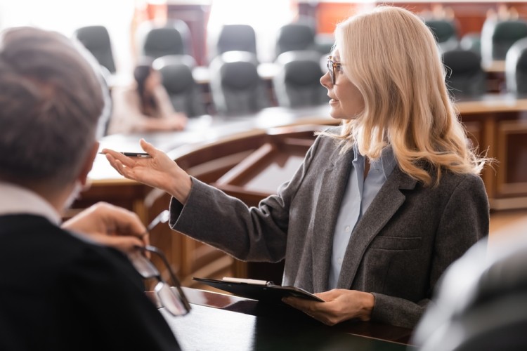 Criminal Lawyer In Court Room